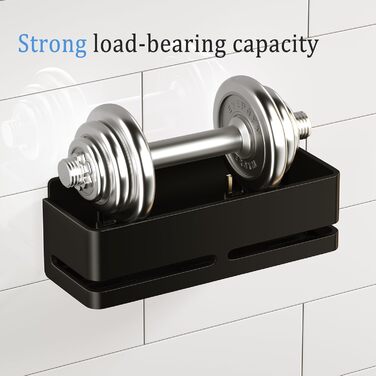 Набір полиць для ванної кімнати (5 шт.) з мильничкою та тримачем для зубних щіток, без свердління, для ванної та кухні (Сірий/Чорний)