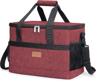 Термосумка для їжі Lifewit 20L, червона (для пікніка, обіду, транспортування продуктів)