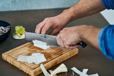 Ніж Nakiri ZWILLING Gourmet 17 см, нержавіюча сталь, пластикове руків'я, чорний, Німеччина