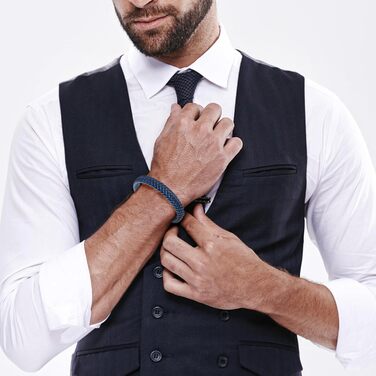 Чоловічий шкіряний браслет: чорний, коричневий, синій, зелений, червоний, білий. Ідеальний подарунок на День батька. Ювелірні вироби для чоловіків.