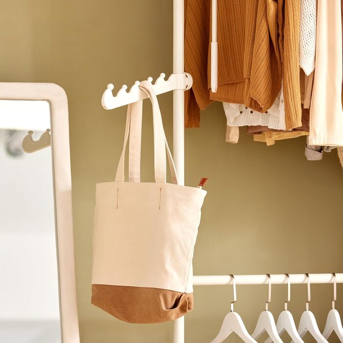 SoBuy® FRG109 Telescopic Wardrobe System with 2 Clothes Rails - Clothes Storage System, Shelving System, Clothes Rack
