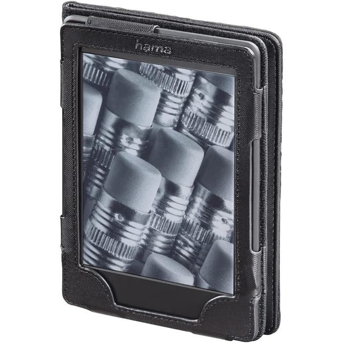 Чохол для Kindle/Kobo Arezzo від Hama (чорний) - захисна обкладинка на магнітній застібці, 6