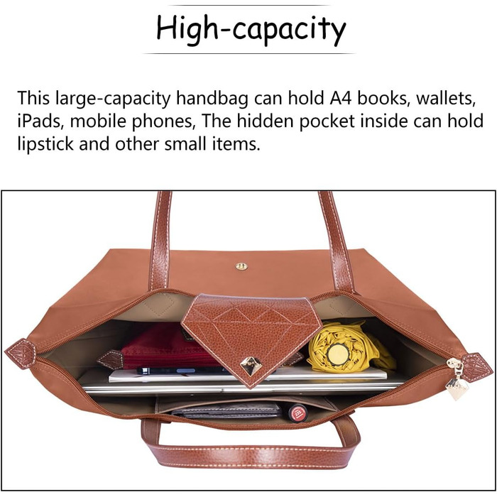 Велика жіноча сумка-шопер водонепроникна чорного кольору для подорожей, офісу та покупок (Rost, L)