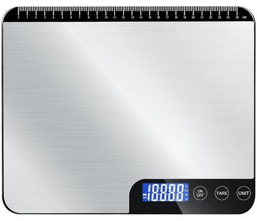 Кухонні ваги цифрові, 10 кг з LCD дисплеєм та функцією тарування, для випічки, приготування їжі та зважування ювелірних виробів, з точністю 1 г (K28H)