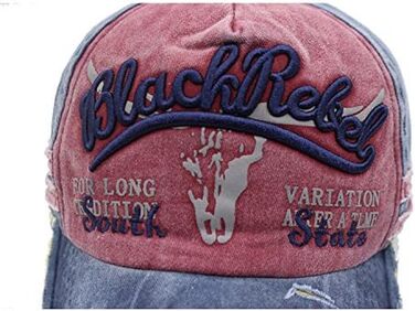 Чоловіча кепка бейсболка CheChury Vintage Snapback, чорна, регульована, для спорту та відпочинку