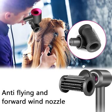 Diffuser nozzle for Dyson Airwrap, Gentle Air Attachment Diffuser Styling Concentrator Smoothing Nozzle Accessory for Dyson Supersonic Hair Dryer 2 Modes for Smooth and Fluffy Styling (1 Nozzle)