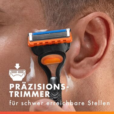 Смінні касети для гоління Gillette Fusion 5 для чоловіків, 12 шт, помаранчеві
