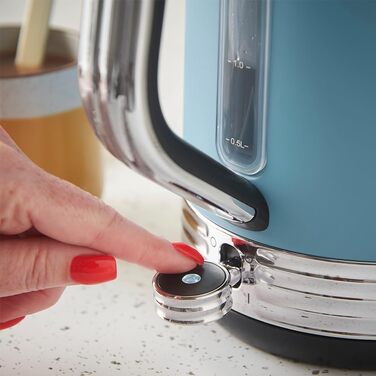 Електричний чайник Russell Hobbs Hanley Retro Jasmine, 1.7л, кремово-білий, 2400W, нержавіюча сталь, ретро-дизайн