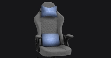Ігрове крісло Delagear G 404, сіре, тканинне