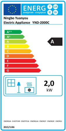 Електричний обігрівач 2000W з економним споживанням, тихий, 3 режими, PTC кераміка, швидкий нагрів, ECO режим, пульт ДУ, таймер 12H, поворот 70°, для офісу, спальні, ванної кімнати, золотий