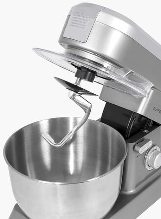 Кухонна машина GUTFELS KM 8102 roi | 1200 Вт | 10 швидкостей | 5 л чаша | Насадки: вінчик, гак для тіста, гак для збивання | Червона