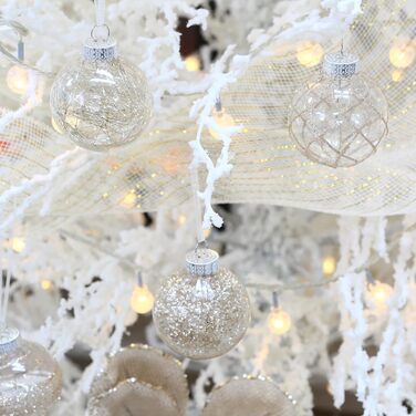 Набір прикрас для ялинки Sea Team 60 мм (30 шт.) - ялинкові кулі, тематика: ялинка, колір: шампань