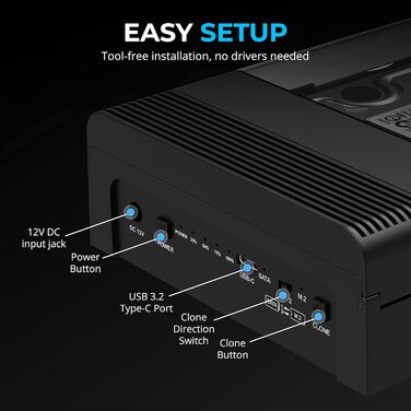 Док-станція Sabrent для HDD/SSD 2.5/3.5