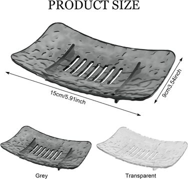 Миска для мила з піддоном для стікання води, водонепроникна мильниця без свердління, мильниця для душу, підставка для мила з дренажем для ванної, балкону, кухні, легке очищення