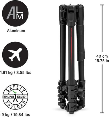 Штатив Manfrotto Befree Advanced для Sony Alpha з кріпленням Arca-Swiss - MKBFRLA-BH