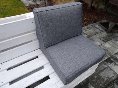 Подушка 60 x 60 x 15 см, синя