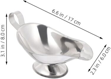 8-Piece Juice Boat Sauce Containers, Sauce Cups, Sauce Dishes, Large Sauce Dishes with Spout, Sauce Pots, Sauce Cups, Metal, Sauce Bowls, Serving Bowls, Sauce Jugs, Sauce Containers