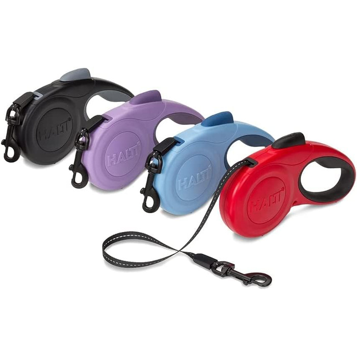 Рулетка для собак HALTI Rollleine, велика (L), чорна: безпечна та зручна повідкова рулетка для великих собак