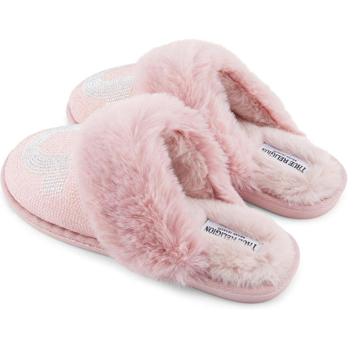 Тапочки True Religion для жінок, подарунок для жінок, зручні тапочки рожевого кольору, розмір Small