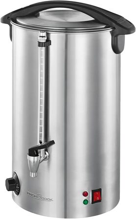 ProfiCook® Hot Beverage Machine with 7L Tank Capacity | Mulled Wine Heater with High-Quality Stainless Steel Housing | for Heating and Keeping Warm | Punch Heater for Mulled Wine, Tea & Coffee | PC-HGA 1196 (Stainless Steel 11l)