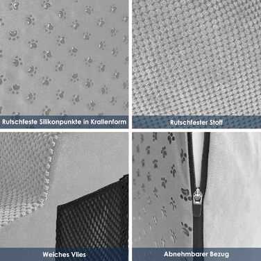 Сходинки для собак, 2 ступені: портативна, водонепроникна, з миючим покриттям. Підходить для маленьких собак та котів. Сірий колір.