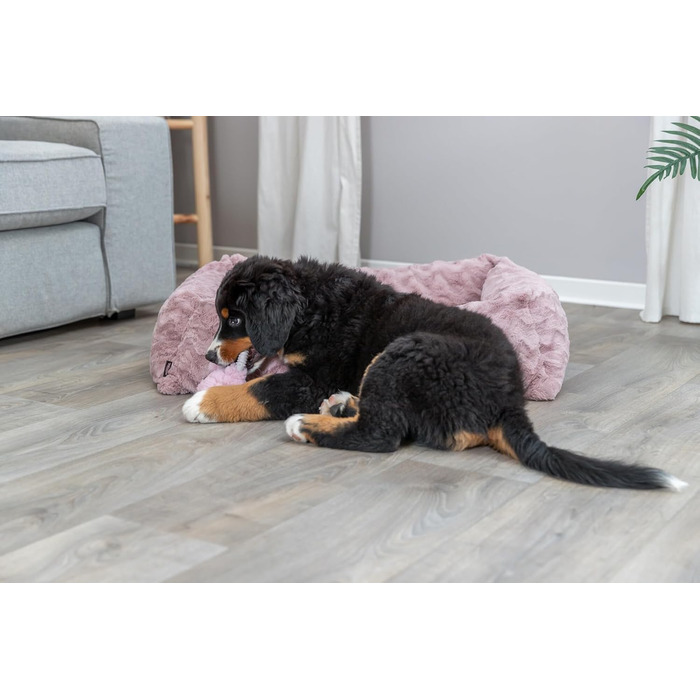Ортопедичне собаче ліжко TRIXIE Vital Loki, рожевий, 65 x 50 см - м'яке ліжко з Memory Foam для собак, захищає суглоби
