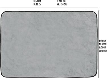 М'яка ковдра для собак Normani - килимок для тварин з безпечного матеріалу, 40x50 см, 60x80 см, 70x100 см, сірий колір