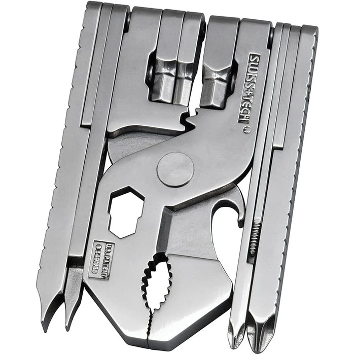 Swiss+Tech ST53130 Pocket Multi-Tool Kit (22-in-1) Tool with Wrenches, Allen Drivers (Single Pack)