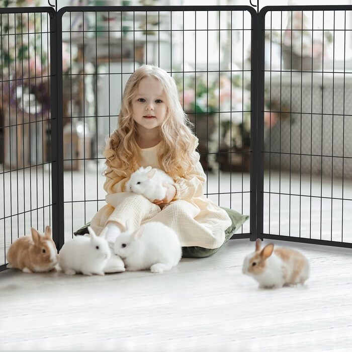 Забіг для цуценят Froadp 6-TLG, вольєр для собак, огорожа для цуценят 65x80 см, 6 елементів