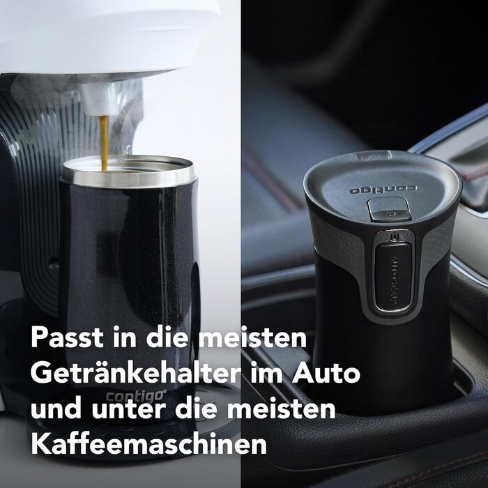 Термокружка Contigo West Loop Autoseal з нержавіючої сталі, 300 мл, Licorice