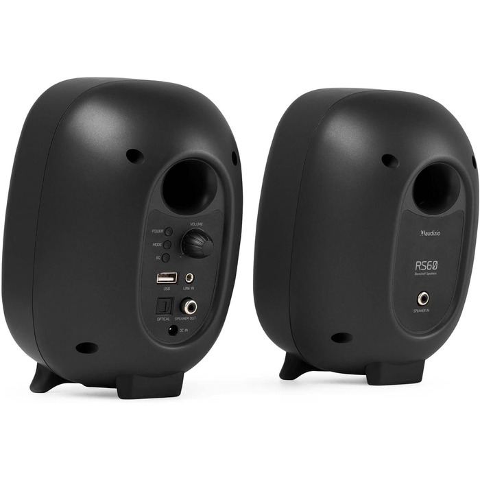 Audizio RS80 - Студійний монітор HiFi Bluetooth, 160 Вт | USB, RCA | Для геймерів та меломанів | Сірий