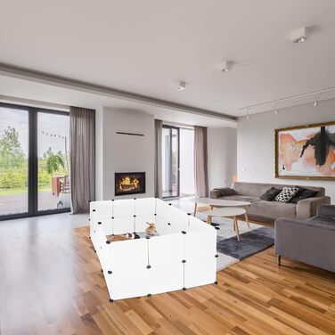 Клітка-загон для дрібних тварин Relaxdays, біла, 92 x 110 x 110 см, 24 шт.