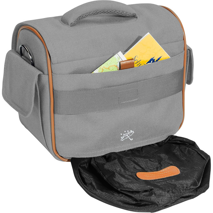 Сумка для камери PEDEA 'Vintage' з захисною плівкою для дисплея Canon, Nikon, Pentax, XL (Сірий)