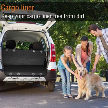 Захист для заднього сидіння автомобіля Baodan: килимок для собак, чорний, водовідштовхувальний, для універсальних авто та SUV