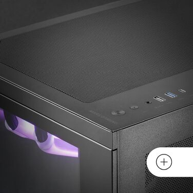 Ігровий корпус Mars Gaming MC-3T CORE ATX, панорамне скло (Dual-Camera), реверсивна материнська плата, підтримка рідкого охолодження, чорний