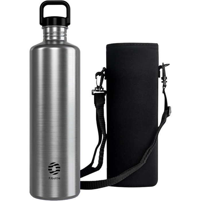 2L Stainless Steel Water Bottle | 2 Liter Single-Wall Water Canteen | Eco-Friendly Reusable Bottle | Plastic-Free and Leak-Proof Metal Water Bottle | 2l Eco Drinking Bottle, Green (Silver)