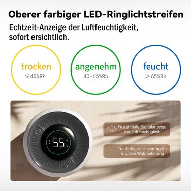 Зволожувач повітря Kaltverdunstungs Raumbefeuchter: без туману, для алергіків та вагітних, 4,5L