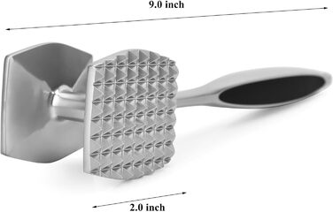 Кухонний молоток для м'яса Aliglow, 23 см, для стейків, яловичини, птиці (сплав)