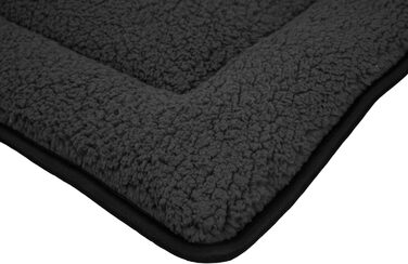 М'яка килимок для тварин Spetebo, 90 x 60 см, з неслизьким дном - ліжко для собак та котів, килимок для сну, тепла підстилка, великий розмір (сірий, антрацит)