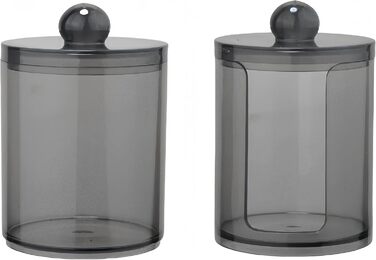 Набір ватних паличок PUTOAHAO 3 шт. з контейнером для зберігання, органайзер для ватних паличок, чорний