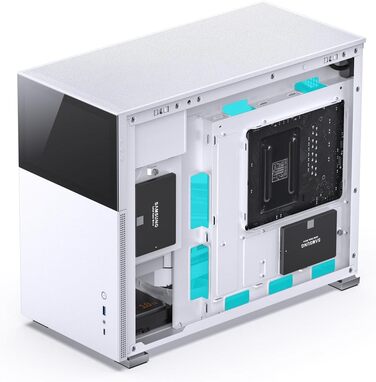 Корпус JONSBO D31 mATX з загартованим склом, білий