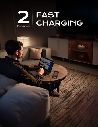 Кабель USB-C на USB-C Lisen 240W, 2 шт., 2 метри, для Samsung Galaxy S24 Ultra, MacBook Pro/Air, Galaxy S25/S23, iPhone 17/16/15 Pro, iPad Pro/Air (3м+3м, Midnight)