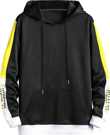 Чоловічий світшот з капюшоном Kenaijing, бавовна, чорний, розмір M