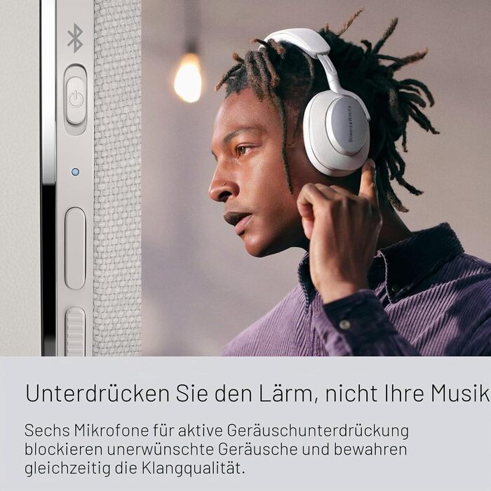 Навушники бездротові Bowers & Wilkins Px7 S2 Bluetooth з шумозаглушенням, сірі. До 30 годин, aptX Adaptive, швидка зарядка.