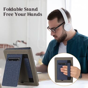 Чохол для Kindle Paperwhite 5/6/7/12 (2012-2024) MOKASE з підставкою та кишенькою, Pine Green