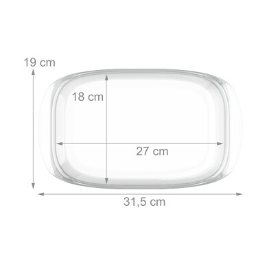Relaxdays Casserole Dish with Lid, 4.5 l