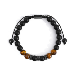 Браслет на руку VGWON для чоловіків з перлами – подарунок на день народження, Різдво, для хлопчика 11-16 років, друзів, чоловіка, батька. Модель UVG-BM106S