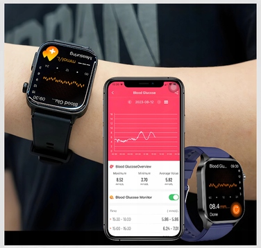Смарт-годинник Bartomtime eTech58PRO Kardiowatch, унісекс, чорний