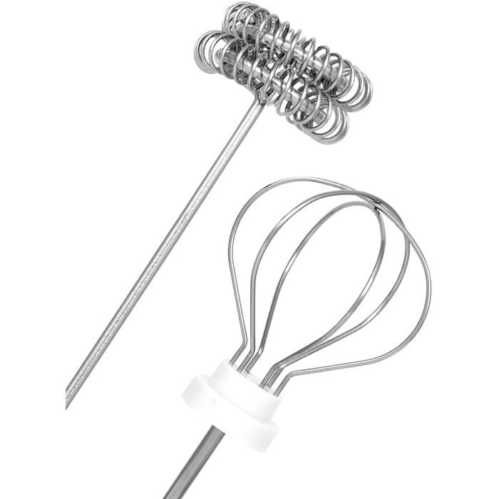 Bialetti Whipper: електричний віск для приготування напоїв, USB-зарядка, нержавіюча сталь, 3-рівні, подвійний вінчик