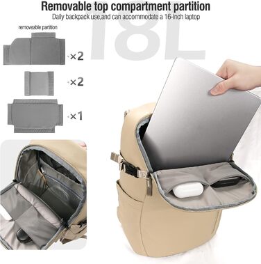 Рюкзак для камери XAMOREST Khaki: професійний, водонепроникний, для DSLR/SLR/беззеркальних камер